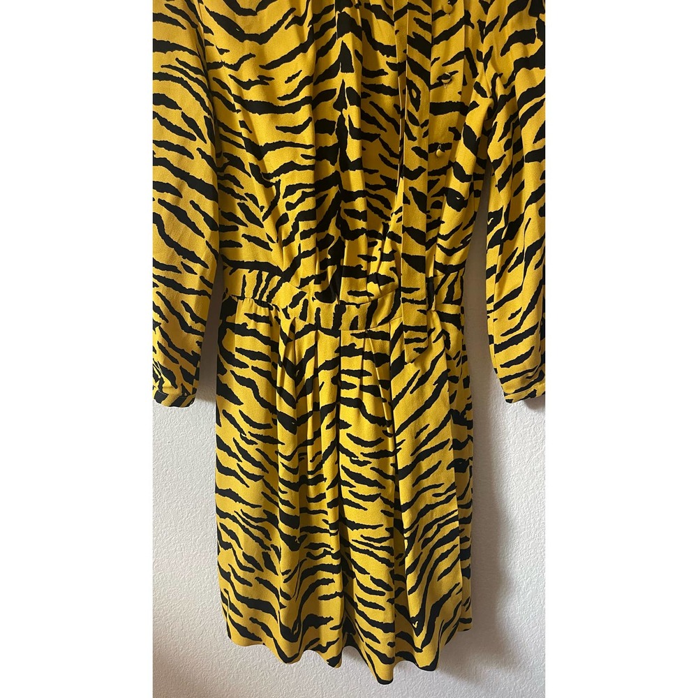 Saint Laurent Tiger Crepe Dress - Picture 5 of 15